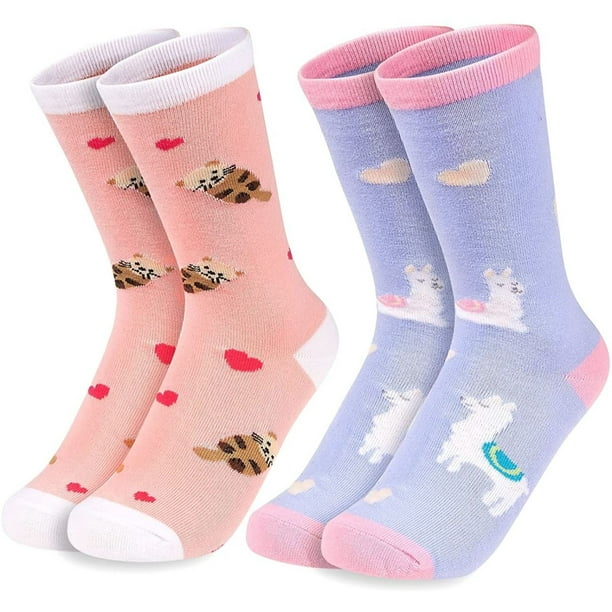 Cute Otters Mama And Baby Colorful Crazy Crew Socks Soft Novelty Socks 